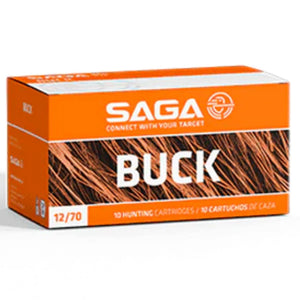 SAGA Buck 12 Gauge 34gr 9 Slug Cartridges