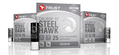 Trust Steel Hawk 12 Gauge 32gr No 3 & No 5 Steel Game Cartridges