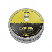 Coal Pointed .22 Calibre White Air Rifle Pellets