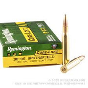 Remington 30-06 Springfield Core-Lokt PSP 150gr Rifle Ammo