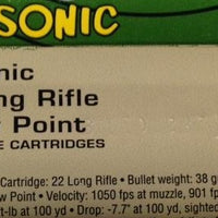 Remington Subsonic 22 Long Rifle Hollow Point Cartridges Velocity Stats