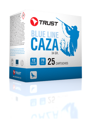 Trust Caza Blue Line 12 Gauge No 5, No 6 & No 7 Shotgun Cartridges 34gr